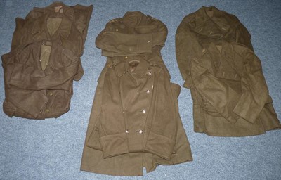 Lot 95 - Two Second World War Officer's Greatcoats, one to a Captain, Royal Artillery, with brass rank...