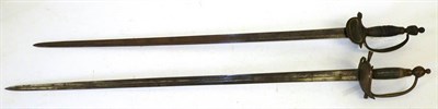 Lot 126 - A British 1796 Pattern Heavy Cavalry Officer's Undress Sword, 83cm double edge steel blade with...