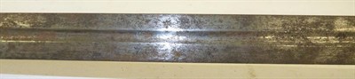 Lot 126 - A British 1796 Pattern Heavy Cavalry Officer's Undress Sword, 83cm double edge steel blade with...