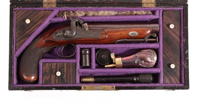 Lot 139 - A 19th Century Percussion Overcoat Pistol by Joseph Egg & Sons, Piccadilly, London, 16 bore,...