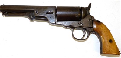 Lot 140 - A 19th Century Belgian Copy of a Colt 1849 Percussion Pocket Revolver, five shot, .36 calibre,...