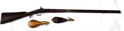 Lot 153 - A 19th Century Single Barrel Percussion Sporting Gun by Marrison, 54 bore, the 75cm steel...