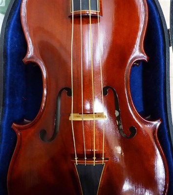 Lot 2001 - Baroque Viola 16 1/4'' two piece back, ebony pegs with ebony inlay on fingerboard and...