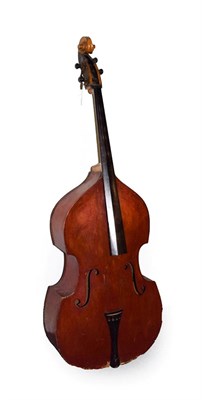 Lot 2004 - Double Bass plywood construction (a.f, for spares or restoration)
