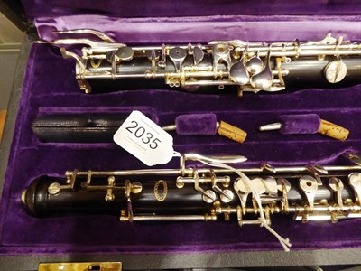 Lot 2035 - Oboe D'Amour by Howarth (London) all three joints stamped with maker's logo and matching serial...
