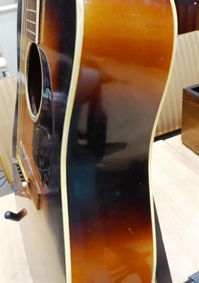 Lot 2041 - Acoustic Guitar with label 'Model LN-26 A B Hermann Carlson Levin Goteburg Made in Sweden',...