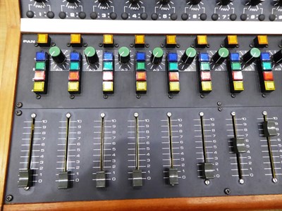 Lot 2050 - Mixing Desk By Chilton 12 channels, model M12-4, in wooden case with original card box
