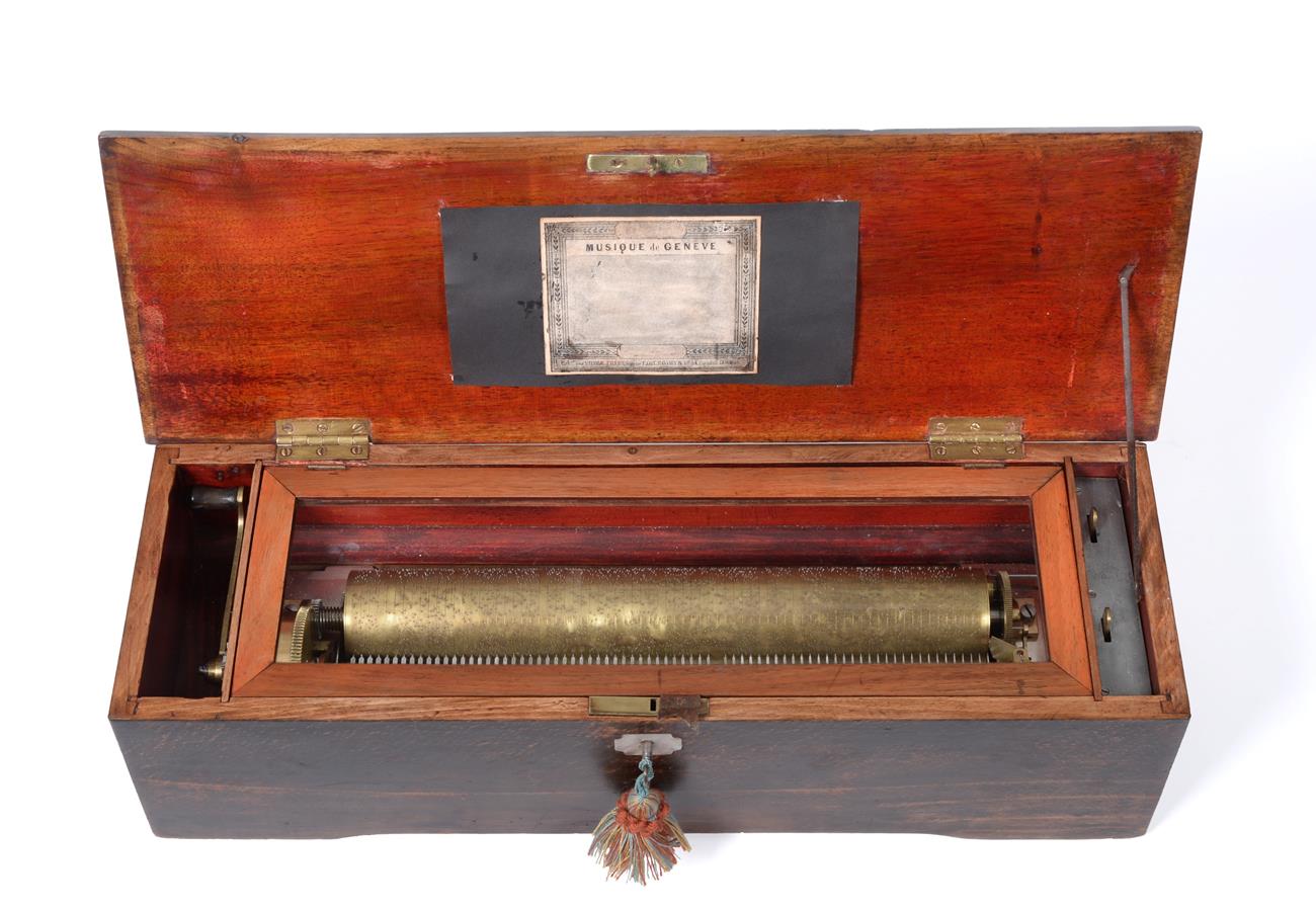 Lot 2076 - A Musical Box Playing Ten Airs, By L'Epée, serial no. 21690, with single-spring lever-wind...