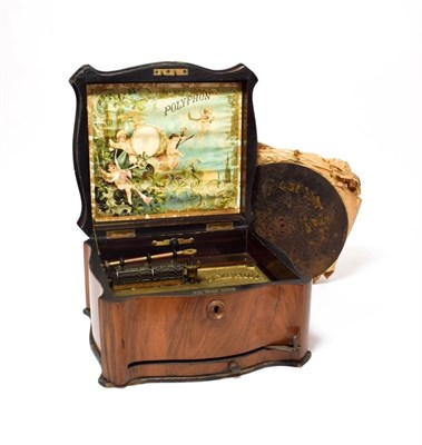 Lot 2078 - A Good Type 41R Polyphon 8'' Disc Musical Box, Serial No. 128745, circa 1895, with single comb,...