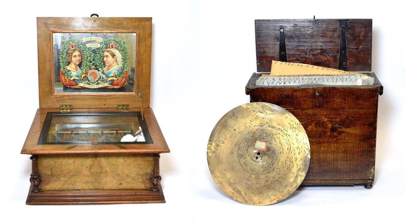 Lot 2078 - A Good 11 7/8-Inch Symphonion Disc Musical Box, serial No. 236073, with twin Sublime-Harmony combs