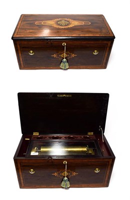 Lot 2080A - A Voix-Celeste Musical Box, Probably By B. A. Bremond, serial no. 10119, playing six airs, with the