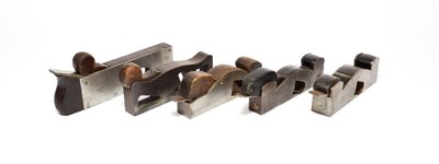 Lot 2118 - Shoulder Planes five examples: one metal bodied the other with wood infill longest 10 1/2'' (5)