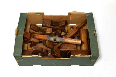 Lot 2122 - Various Wooden Bodied Woodworking Planes from 22'' to 4 1/2'' Block planes several stamped J...
