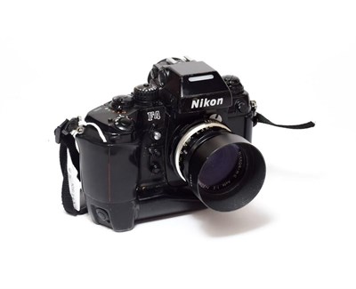 Lot 2135 - Nikon F4 Camera no.2622724 with Nikkor-H.C Auto f2 50mm lens