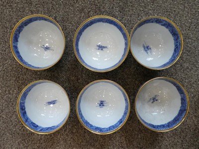 Lot 91 - A Composite Chinese Porcelain Tea Service, Qianlong, painted in underglaze blue with river...