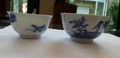 Lot 92 - A Set of Four Chinese Porcelain Tea Bowls, Kangxi, of octagonal form, painted with alternating...