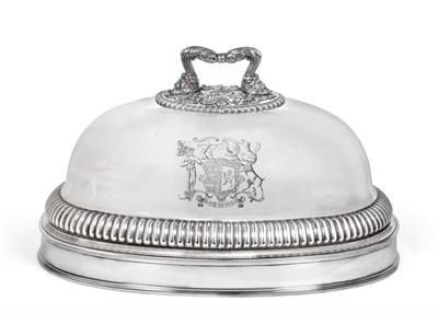 Lot 173 - A George III Old Sheffield Plate Meat-Dish Cover, by Matthew Boulton, Birmingham, circa 1815, oval