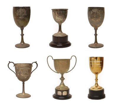 Lot 189 - A George VI Silver Trophy-Cup, London, 1937, in the form of a goblet, engraved as the Lunesdale and