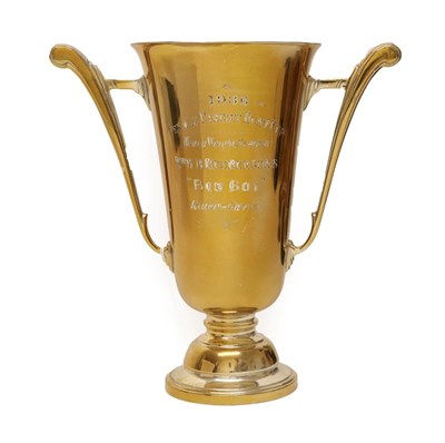 Lot 190 - A George V Silver Trophy-Cup, by William Neale and Son Ltd., Birmingham, 1935, tapering and on...