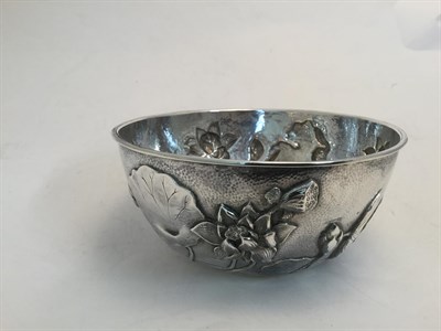 Lot 196 - A Set of Six Japanese Silver Bowls, by Samurai Shokai Company, Yokohama, Circa 1900, Meiji...