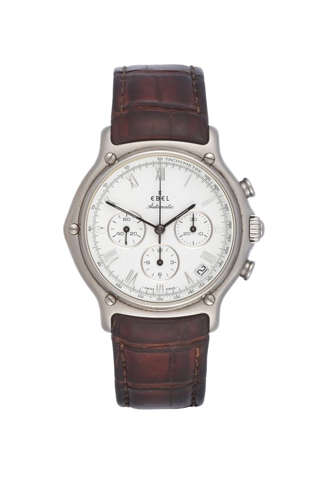 Lot 202 - A Stainless Steel Automatic Calendar Chronograph Wristwatch, ref: 9134901, model: 1911, signed...