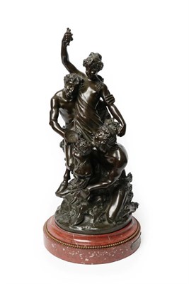 Lot 255 - After Claude Michel Clodion (1738-1814): ''Education de Bacchus'', A Bronze Figure Group, of...