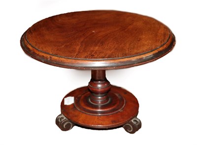 Lot 274 - An Early 20th Century Mahogany Cake Stand, in the form of a Victorian tilt-top table, 29cm diameter