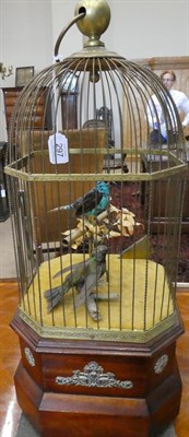 Lot 297 - A Coin Operated Double Singing Bird in Cage Automaton, probably by J Phalibois, French, circa 1890