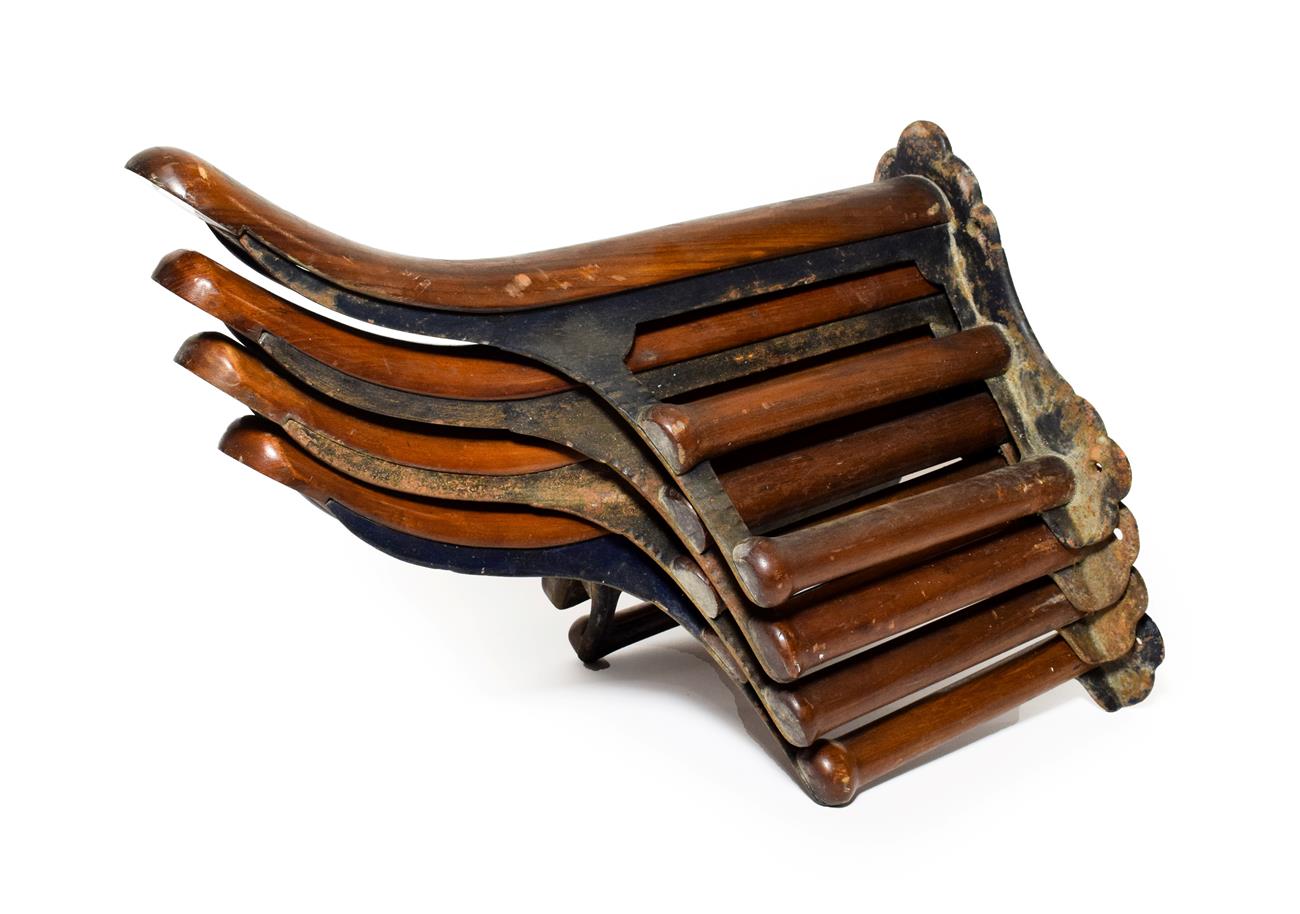Lot 303 - A Similar Set of Four Musgrave's Patent Saddle Racks, 50cm high