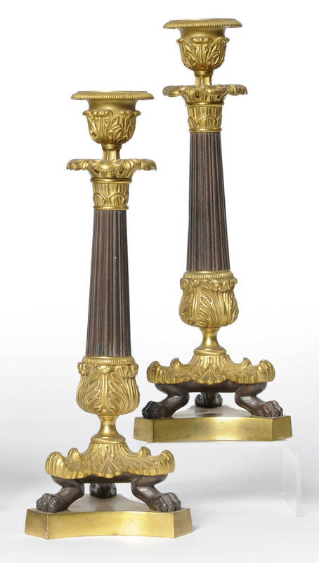 Lot 951 - A Pair of Parcel Gilt Bronze Table