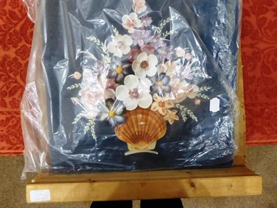 Lot 314 - Gertrude Jekyll: A Shell and Coral Picture, dated 1923, worked in coloured shells and coral...