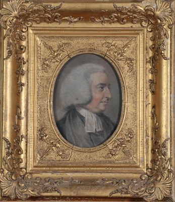 Lot 356 - Circle of Daniel Gardner (1750-1805) Portrait of a clergyman, head and shoulders Pastel, 13.5cm...