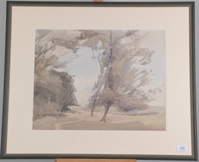 Lot 376 - Archibald Knox (1864-1933)  ''Kewaigue'' (Isle of Man)  Inscribed in pencil, watercolour, 41.5cm by