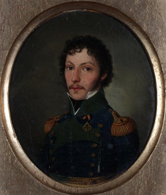 Lot 431 - Follower of Johann Peter Krafft (1780-1856) Austrian  Portrait of a gentleman, half length, in...
