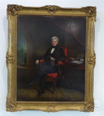 Lot 432 - John Bridges (fl.1818-1854) Portrait of a gentleman thought to be Mr Blakemore Oil on canvas,...