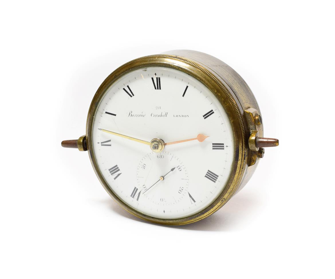 Lot 451 - A One Day Marine Chronometer Movement, signed Barraud, Cornhill, London, no.214, early 19th...