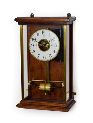 Lot 452 - An Early Pre-Numbered Bulle Electric Clock, early 20th century, 5-1/4-inch white dial with...