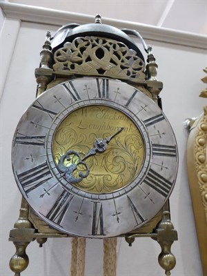 Lot 462 - A Late 17th Century Brass Striking Lantern Clock, signed William Jackson, Loughborough, circa 1695