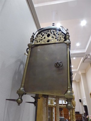 Lot 462 - A Late 17th Century Brass Striking Lantern Clock, signed William Jackson, Loughborough, circa 1695