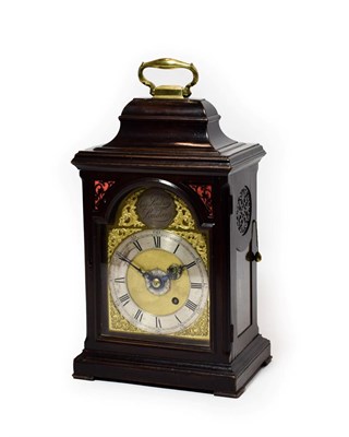 Lot 467 - A Small Alarm Table Timepiece, signed Geo Lindsay, London, circa 1770, inverted bell top...
