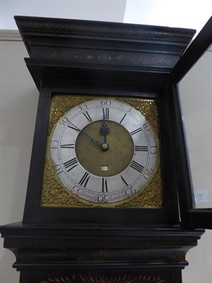 Lot 468 - A Chinoiserie Thirty Hour Wall Clock, signed Brownless, Staindrop, late 18th century, flat top...