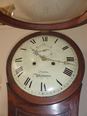 Lot 472 - A Tear Drop Shaped Mahogany Striking Tavern Clock, signed Dawes, Whitehaven, early 19th...