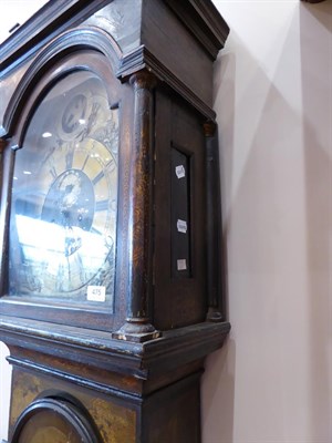 Lot 475 - A Green Chinoiserie Eight Day Longcase Clock, signed Jno Coates, Tetbury, circa 1750, caddied...