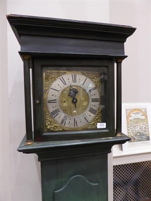 Lot 476 - A Thirty Hour Single-Handed Longcase Clock, signed Sam Ogden, Benwell, 18th century, painted...