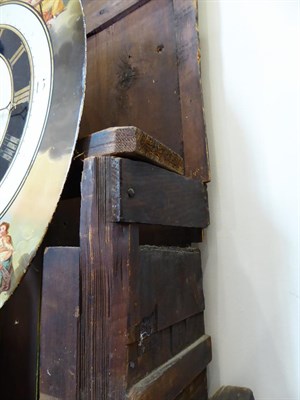 Lot 480 - A Mahogany Oval White Dial Eight Day Longcase Clock, signed J Stonehouse, Leeds, circa 1800,...