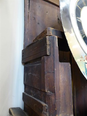 Lot 480 - A Mahogany Oval White Dial Eight Day Longcase Clock, signed J Stonehouse, Leeds, circa 1800,...