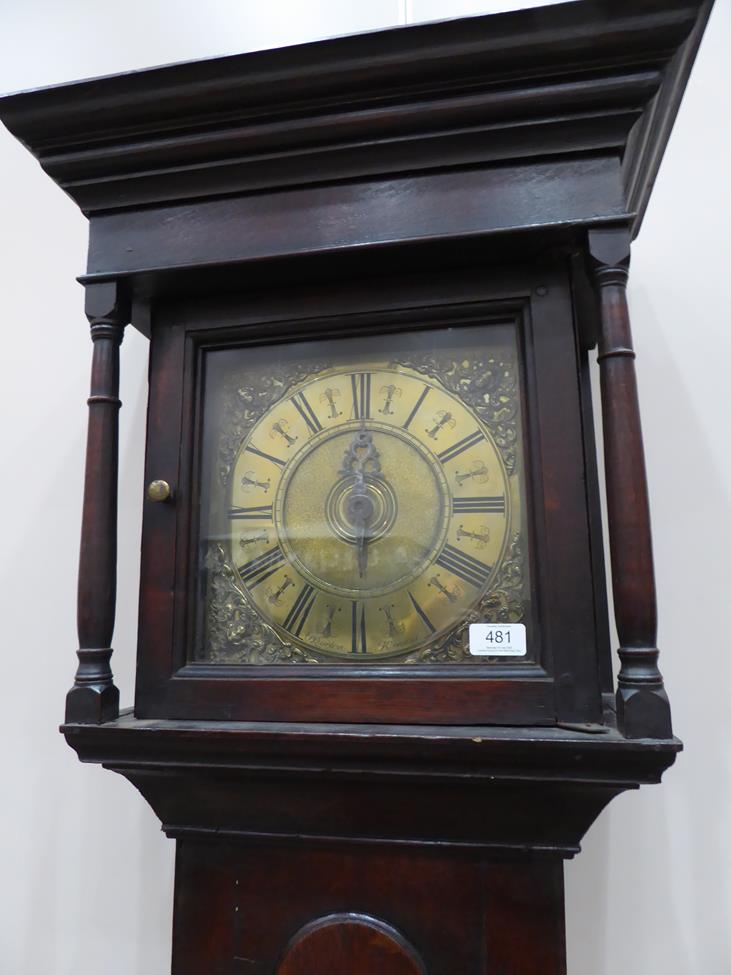Lot 481 - An Oak Thirty Hour Single-Handed Longcase