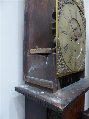 Lot 483 - A Scottish Mahogany Eight Day Longcase Clock, signed Willm Dobbie, Falkirk, Number 371, circa 1780