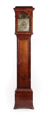 Lot 484 - A Walnut Eight Day Longcase Clock, signed Jno Ogden, Darlington, 18th century, flat top...