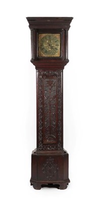Lot 485 - A Carved Oak Thirty Hour Single-Handed Longcase Clock, signed Weatherad, K.Londal, 18th...